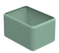 Rotho Madei Caja de almacenamiento 13l, Plástico (PP reciclado) sin BPA, verde, 13l (32.6 x 23.8 x 18.8 cm)
