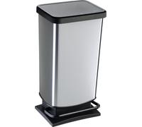 Rotho Paso Pedaalemmer 40L Zilver Metallic