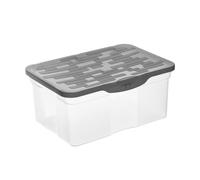 Rotho Ranger Caja de almacenamiento 13l con tapa, Plástico (PP) sin BPA, antracita, A4/13l (39.0 x 27.0 x 17.5 cm)