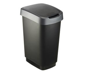 Rotho twist 25 l rectangular polipropileno (pp) negro