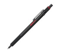 rOtring Bolígrafo 600 M punta media tinta azul cuerpo negro recargable