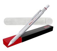 rOtring 600 bolígrafos y portaminas multicolor 3 en 1 | Puntas de bolígrafo negras y rojas | 1 punta de lápiz (0,5 mm) | Estuche de terciopelo