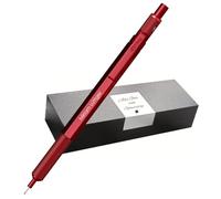 rOtring 600 portaminas - Caja de metal - Grabado personalizado - Portaminas de alta calidad con estuche - Personalizable - Idea regalo para hombres y mujeres (rojo)