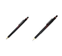 Rotring 800 - Bolígrafo, punta media, tinta negra, cuerpo negro, recargable & 1904446 - Portaminas