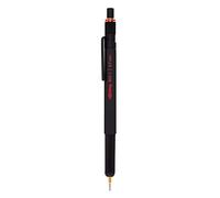 rOtring Portaminas 800+ - Lápiz óptico táctil retráctil HB 0,7 mm, cuerpo metálico negro