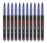 rOtring bolígrafo Roller | punta fina (0,7 mm) para una escritura limpia | tinta azul | 12 unidades