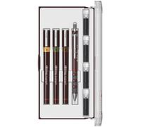 rOtring Isograph Set Junior 3x Rotuladores Técnicos | Rotuladores Fineliner de 0,20 mm0,30 mm0,50 mm + Accesorios