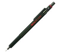 rOtring Portaminas 600 | 0.5 mm | Lápiz de hélice de cuerpo de metal verde | Agarre estriado antideslizante y barril hexagonal