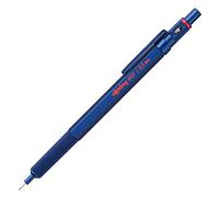 rOtring Portaminas 600 | 0,5 mm | Portaminas de cuerpo de metal azul | Agarre estriado antideslizante y barril hexagonal