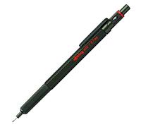 rOtring Portaminas 600 — 0,7 mm, cuerpo metálico verde, agarre estriado, barril hexagonal
