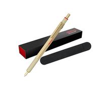 rOtring Professional RO 600 2183911 - Bolígrafo de metal dorado, caja de regalo + estuche de terciopelo