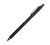 rOtring Rapid Pro Portaminas | Portaminas con mina HB de 2,0 mm | Menor rotura de la mina | Cuerpo metálico negro mate