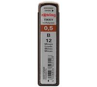 Rotring (S0312640) Recambios de minas B Hi-Polymer para portaminas finos, de 0,50 mm (12 minas)