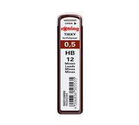 Rotring (S0312650) Recambios de minas HB Hi-Polymer para portaminas finos, de 0,