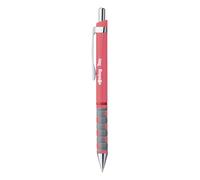 Rotring Tikky bolígrafos en tonos pastel | Tinta azul | Punta mediana (1,0 mm) | Cuerpos color rosa de té| Ligero, con un agarre recubierto de goma | 12 unidades