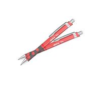 rOtring Tikky III - Bolígrafo, cuerpo rosa coral, tinta azul, agarre ergonómico, escritura suave, elegante bolígrafo pastel para escuela, oficina y diario, papelería estética, 2 unidades