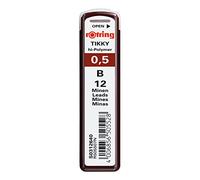 rOtring Tikky minas de recambio para portaminas de 0.5 mm, B, 10 paquetes (120 minas)