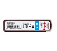 rOtring Tikky minas de recambio para portaminas de 0.7 mm, HB, 10 paquetes (120