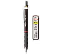 rOtring Tikky - Portaminas (0,35 mm, tubo de 12 minas de repuesto HB de polímero de alta calidad)