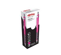 rOtring Tikky - Portaminas HB de 0,50 mm, rosa neón, caja de 12