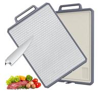 ROTTOGOON Tabla de cortar de plástico de doble cara de acero inoxidable