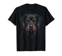 Rottweiler Face Animal Cachorro Vida Silvestre Naturaleza Camiseta gráfica económica