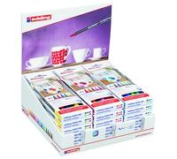Rotul.edding 4200 porcelana. col.surtidos. est. de 6 expositor de 18