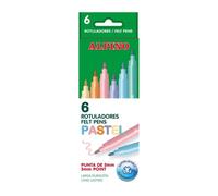 Rotulador alpino standard pastel caja de 6 colores surtidos