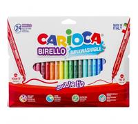 ROTULADOR CARIOCA BIRELLO, JOY Y JUMBO DE UNA PUNTA Y DOBLE PUNTA DE 12 A 24 UNIDADES - CAJA CARTON
