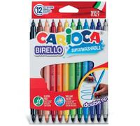 ROTULADOR CARIOCA BIRELLO, JOY Y JUMBO DE UNA PUNTA Y DOBLE PUNTA DE 12 A 24 UNIDADES - CAJA CARTON