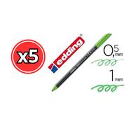 ROTULADOR EDDING 1200 - COLORES VARIADOS - PACK DE 5 UNIDADES Light green no11