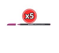 ROTULADOR EDDING 1200 - COLORES VARIADOS - PACK DE 5 UNIDADES Magenta no20