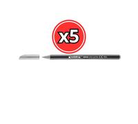 ROTULADOR EDDING 1200 - COLORES VARIADOS - PACK DE 5 UNIDADES SILVER No. 26