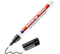 Edding Rotulador permanente EDDING 400 punta redonda 1 mm, rellenable, resistente al agua, negro