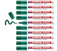 Rotulador edding marcador 3300 n.4 verde punta biselada recargable 09: 10 Marcad