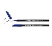Rotulador edding punta fibra 1200 azul n.3 punta redonda 0.5 mm blister de 2 unidades