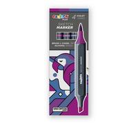 Rotulador fibra carioca plus sketch marker doble punta caja de 4 color