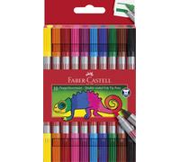 Rotulador Fibra Faber-Castell Doble Punta Caja De 10