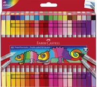 Rotulador Fibra Faber-Castell Doble Punta Caja De 40