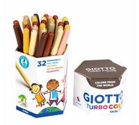 Giotto Rotuladores de fibra Turbo Color Skin Tones bote cartón de 32 uds