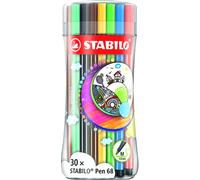 Rotulador fibra stabilo pen 68 sleeve pack estuche de 30