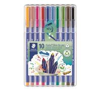 Rotulador fibra staedtler 323 triplus color estuche de 10