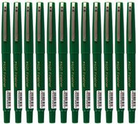 Rotulador fino punta de 1,2 mm, negro, caja de 12, por Pilot, color verde