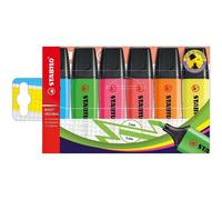 ROTULADOR FLUORESCENTE STABILO PACKS 6/15/23 - COLORES FLUORESCENTES Y PASTEL - MARCADORES FLUOR Y PASTEL PARA ESTUDIAR FLUORESCENT 6 COLOR