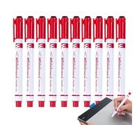 Rotulador genérico para pizarra blanca - 10 bolígrafos escolares con borrador, conjunto de marcadores borrables de 0,5 mm | Para profesores, aulas
