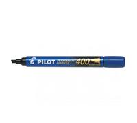 Rotulador permanente Pilot SCA-400 punta biselada azul
