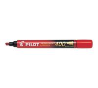 Pilot - Lote de 3 rotuladores permanentes SCA 400, punta biselada, color rojo