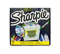 Rotulador permanente special pack sharpie + gift on caja de 12 7x fine