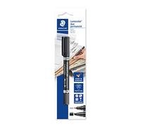 Rotulador permanente Staedtler 348 B-9 BK, color negro, doble punta