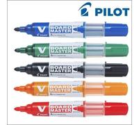Pilot V BOARD MASTER Rotulador para Pizarra Blanca Recargable Tinta Verde (Pack de 3)